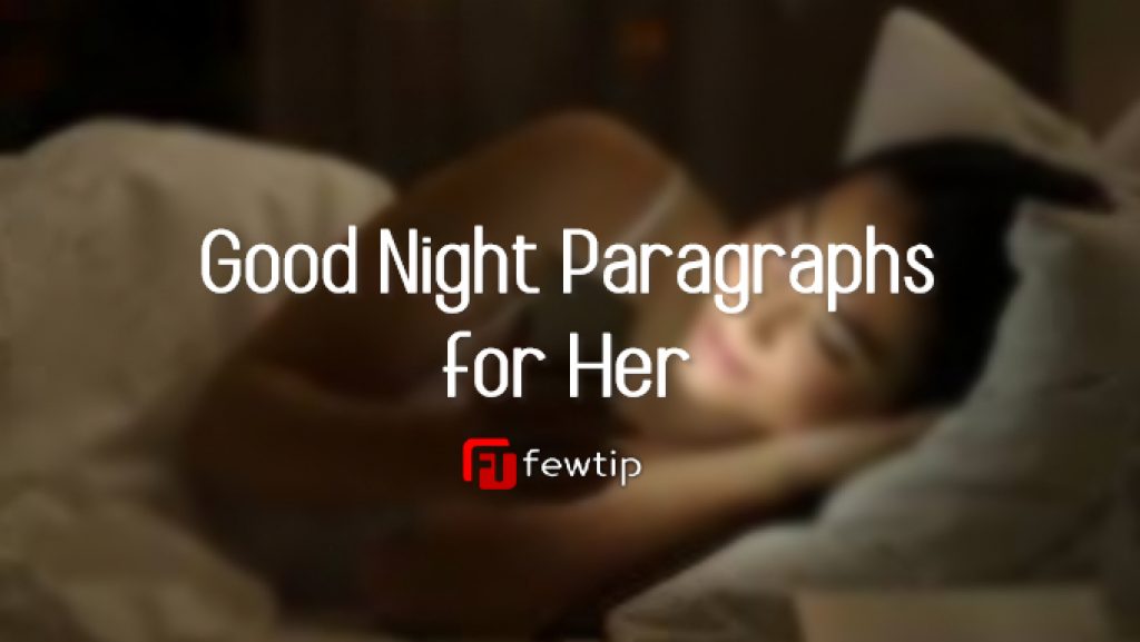 Goodnight Paragraphs For Her
