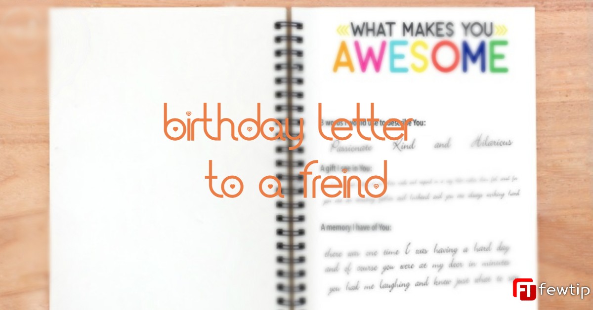 happy birthday letter to a friend
