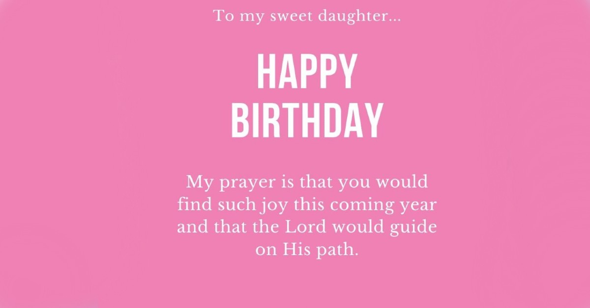 birthday prayers for daughter