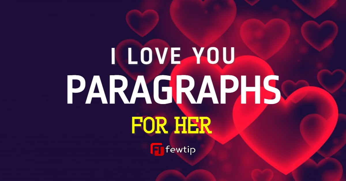 i love you paragraphs for her